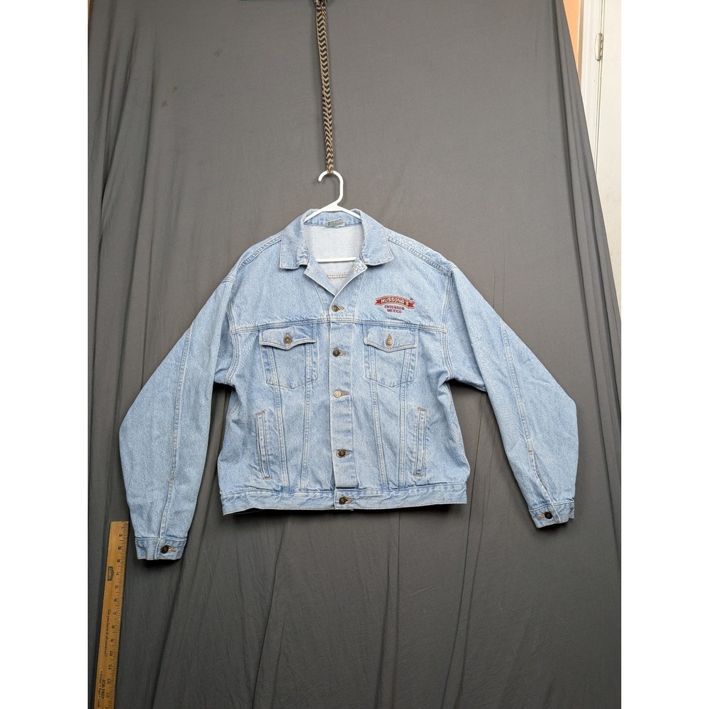 Hussong's Trade Mark Denim Jacket Men's Size XL